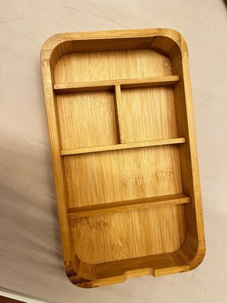 Joyero de madera con espejo