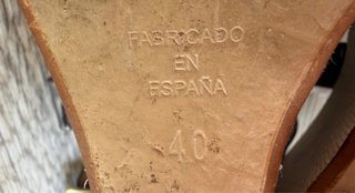 Sandalias Zendra Cuña Azul marino Charol