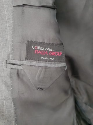 Completo uomo gessato grigio