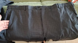 Completo uomo gessato grigio