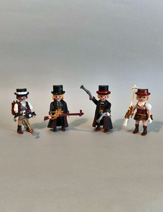 Playmobil Lote 4 Figuras Steampunk