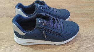 Skechers Azul y Plateado