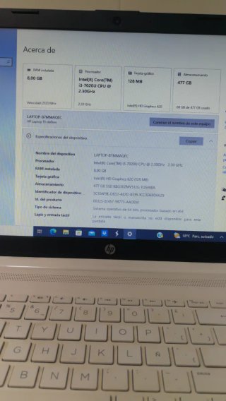 Ordenador Portátil HP Blanco
