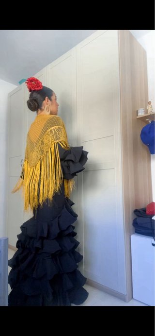 Traje de flamenca negro