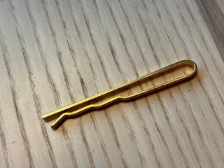 Aguja de corbata Vid chapada en oro