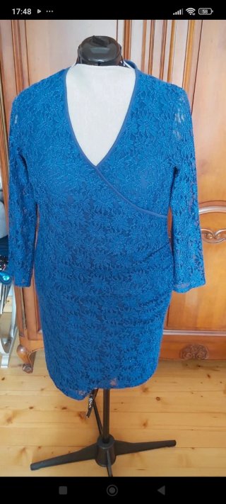 Vestido de encaje azul