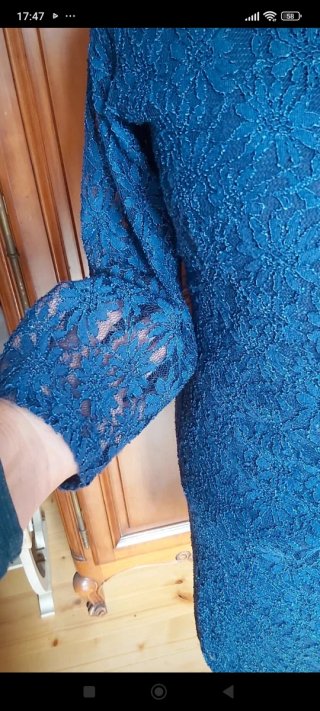Vestido de encaje azul