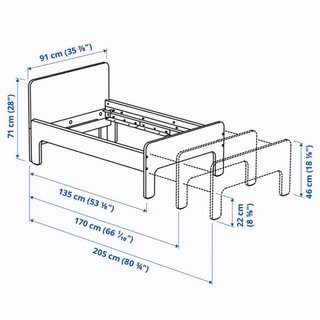Cama extensible IKEA SLÄKT