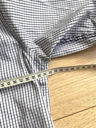 Camisa Dolores Promesas Cuadros Azul Talla M