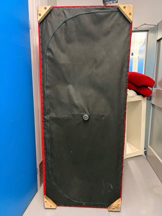 Sofá 3 plazas rojo como nuevo