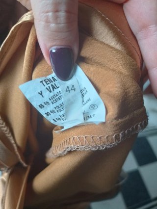 Pantaloni Tenax y Valades Satinati Oro/Bronzo