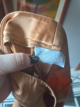 Pantaloni Tenax y Valades Satinati Oro/Bronzo