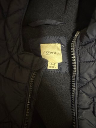 Anorak guateado azul marino