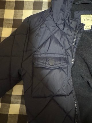 Anorak guateado azul marino