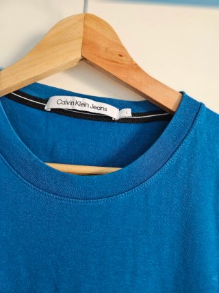 Camiseta Calvin Klein Hombre Talla L Azul