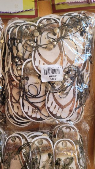 Lote 3 pulseras tobilleras colgantes Tribal Evolut
