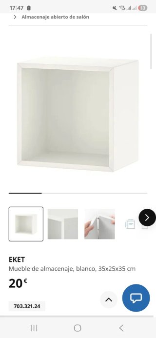 Estantería Eket IKEA Blanca