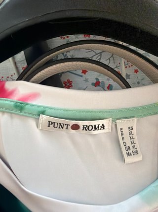 Camiseta Punt Roma Estampada Flores Talla Xl98