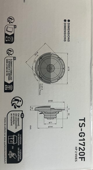 Altavoces Pioneer TS-G1720F 300W