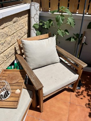Sillones de exterior y reposapiés