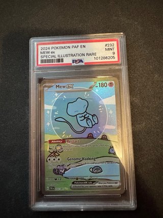 Mew Ex Paldean Fates #232 Special Illustration PSA