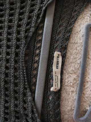 Jersey Pull&Bear calados verde kaki