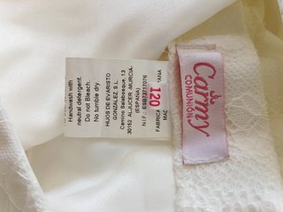 Vestido Primera Comunión Blanco Encaje