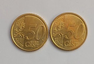 Coppia monete 50 cent San Marino 2021-2022