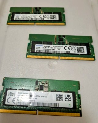 Lote 3x Memorias RAM 8GB DDR5 SODIMM