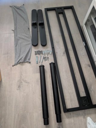 Escritorio IKEA BEKANT 160x80 Roble/Negro