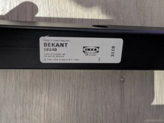 Escritorio IKEA BEKANT 160x80 Roble/Negro