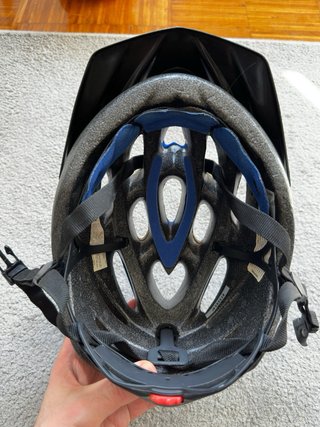 Casco Bell Azul y Dorado