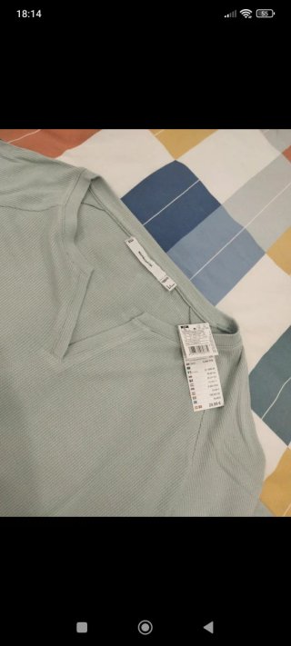 Pijama corto textura waffle verde talla única