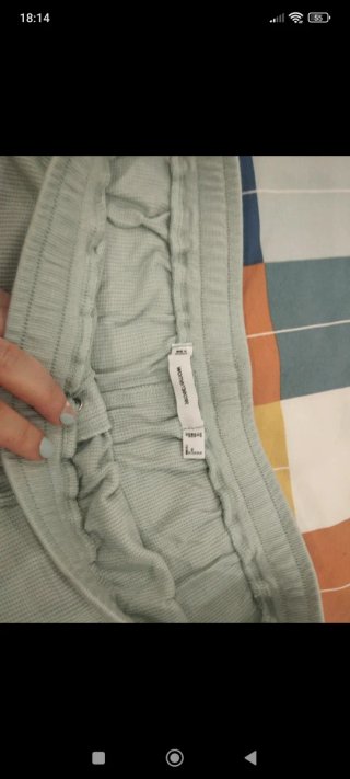 Pijama corto textura waffle verde talla única