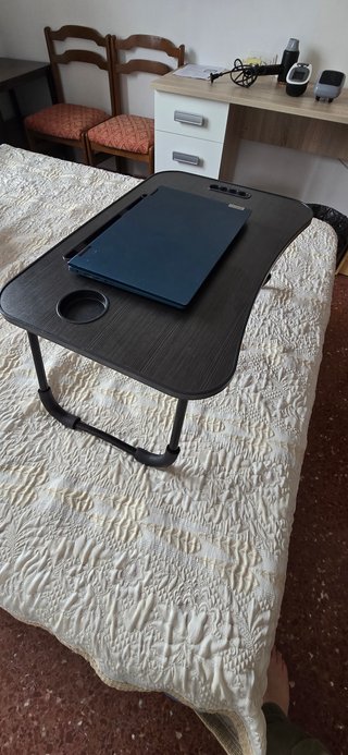 Bandeja de cama, mesa plegable para portátil.
