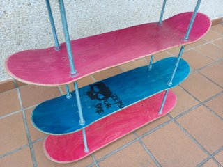 Estantería de Skateboards DIY