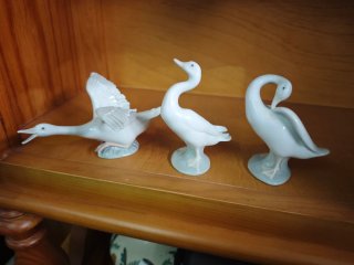 Figuras Lladro Patos Cerámica