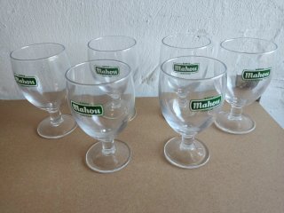 Lote 6 Copas Cerveza Mahou