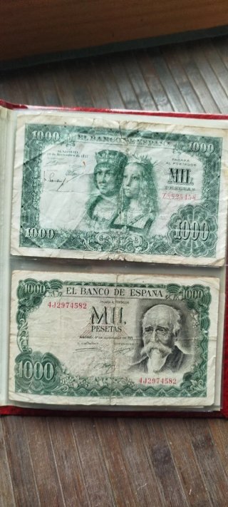 🇪🇸 Colección: billetes antiguos en Album