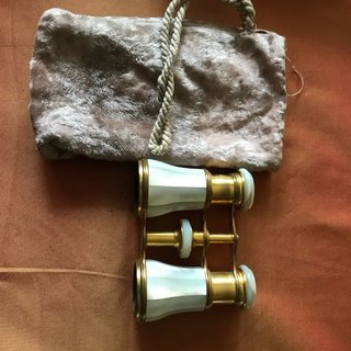 Binocolo teatro vintage madreperla ottone