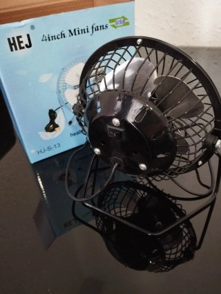 Mini ventilador USB HEJ 4 pulgadas