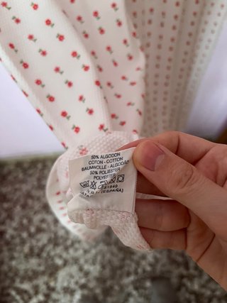Bata con estampado flores