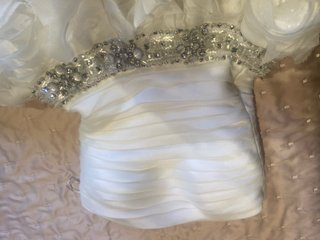 Vestido de Novia Blanco con Flores