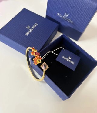 Pulsera Swarovski Dorada con Cristales