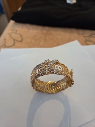 Bracciale donna oro con strass