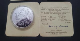 2 Monedas Plata 500 y 750 Pesos Colombia