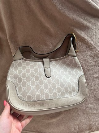 Bolso Crema Piel GG Logo