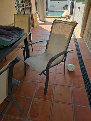 6 Sillas/Sillones Beige y Negro
