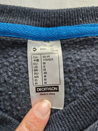Jersey hombre talla M Decathlon azul asfalto