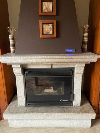 Chimenea Pellets ecoforest Piedra Granito Natural